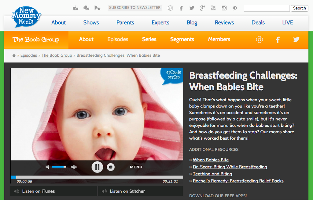 Boob Group Interview! Breastfeeding Challenges: When Babies Bite