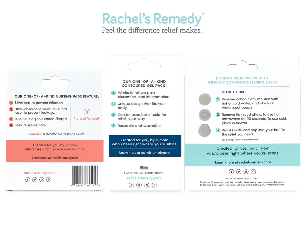  Rachel's Remedy Breast Relief Packs for Breastfeeding